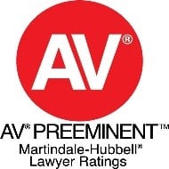 AV Preeminent Martindale Hubbell Lawyer Ratings
